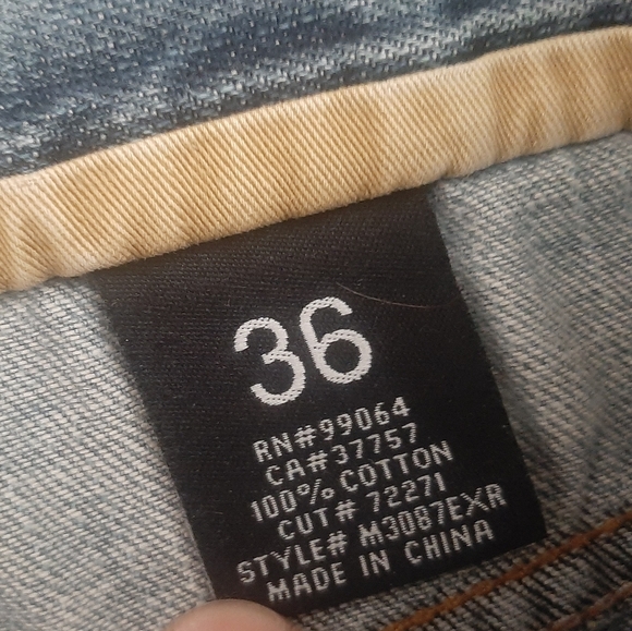 Billabong EXCAVATOR RELAXED FIT DISTRESSED Jeans 36x32 Measures 37x29 - Picture 11 of 11